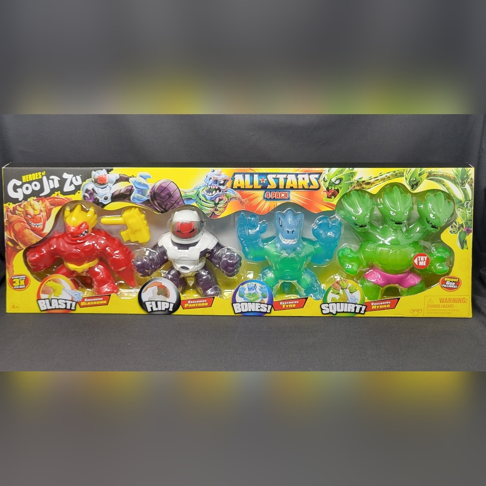 2022 HEROES OF GOO JIT ZU ALL STARS 4-PACK W/ ULTRA RARE HYDRA Exclusive